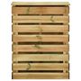 Voir la diapositive 3 : VIDAXL Composteur de jardin a lattes 80x50x100 cm Bois de pin impregne