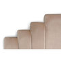 Voir la diapositive 3 : Paris Prix Tête de Lit en Velours  Renaya  140cm Taupe
