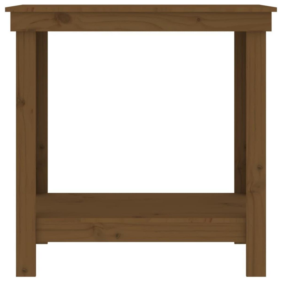 VIDAXL Banc de travail Marron miel 80x50x80 cm Bois de pin massif