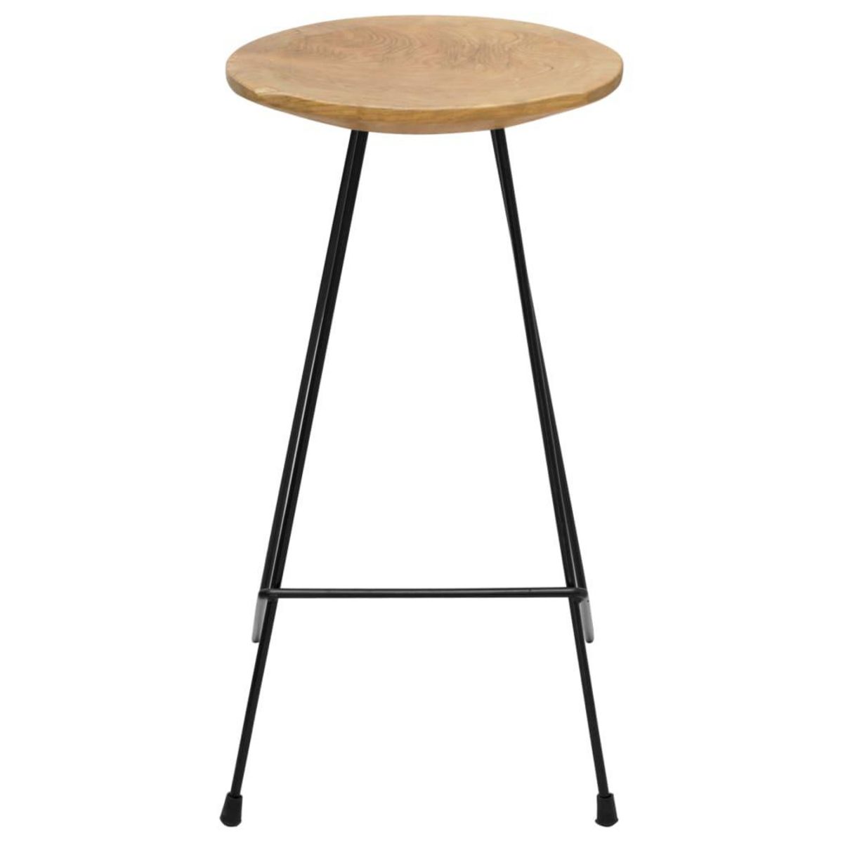 VIDAXL Tabourets de bar lot de 2 bois de teck massif