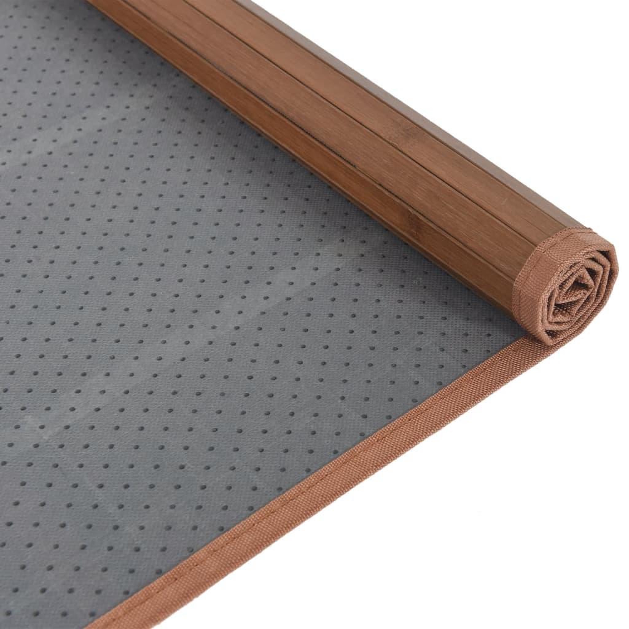 Voir la diapositive 5 : VIDAXL Tapis rectangulaire marron 80x400 cm bambou