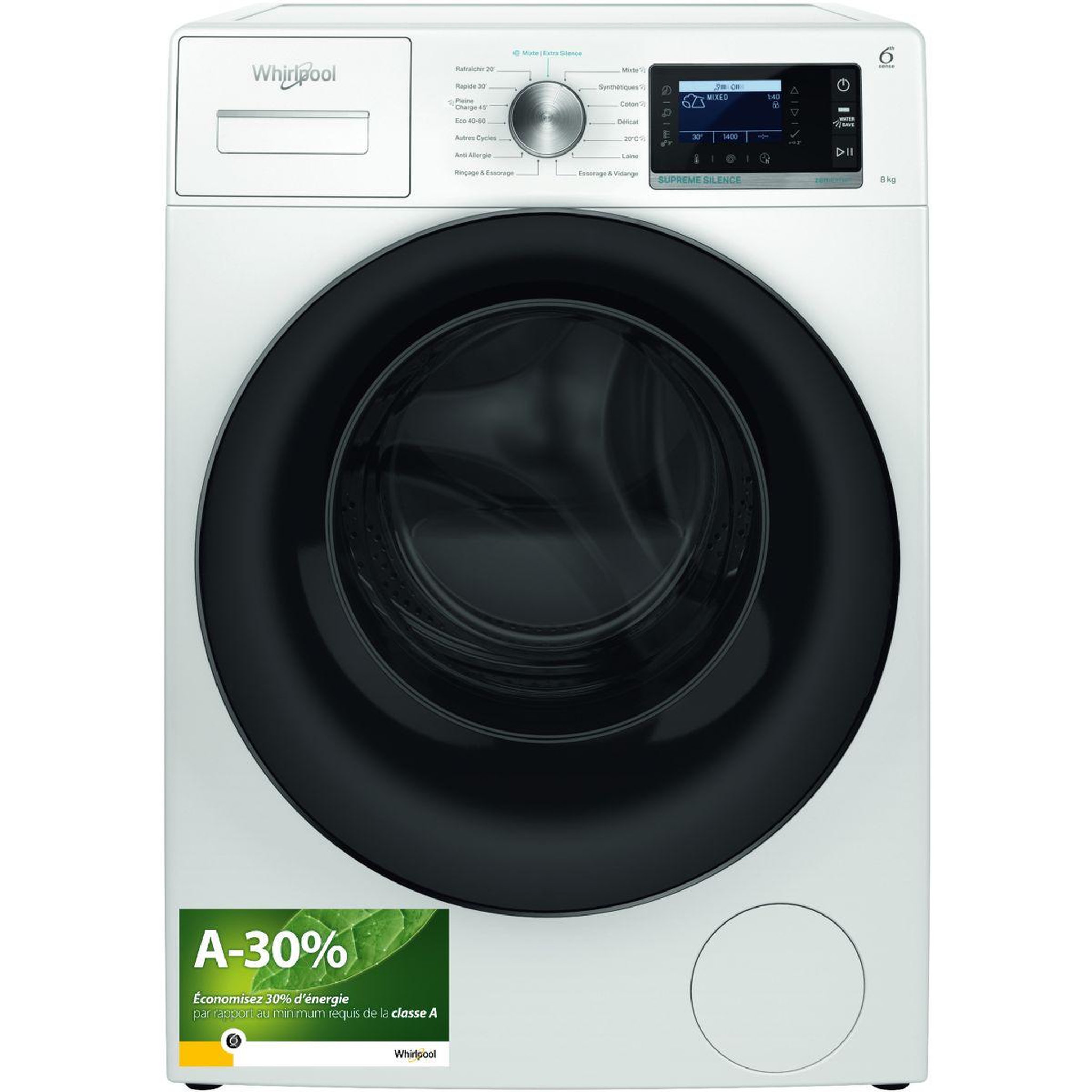 Voir la diapositive 2 : Whirlpool Lave linge hublot w7x89b silence fr