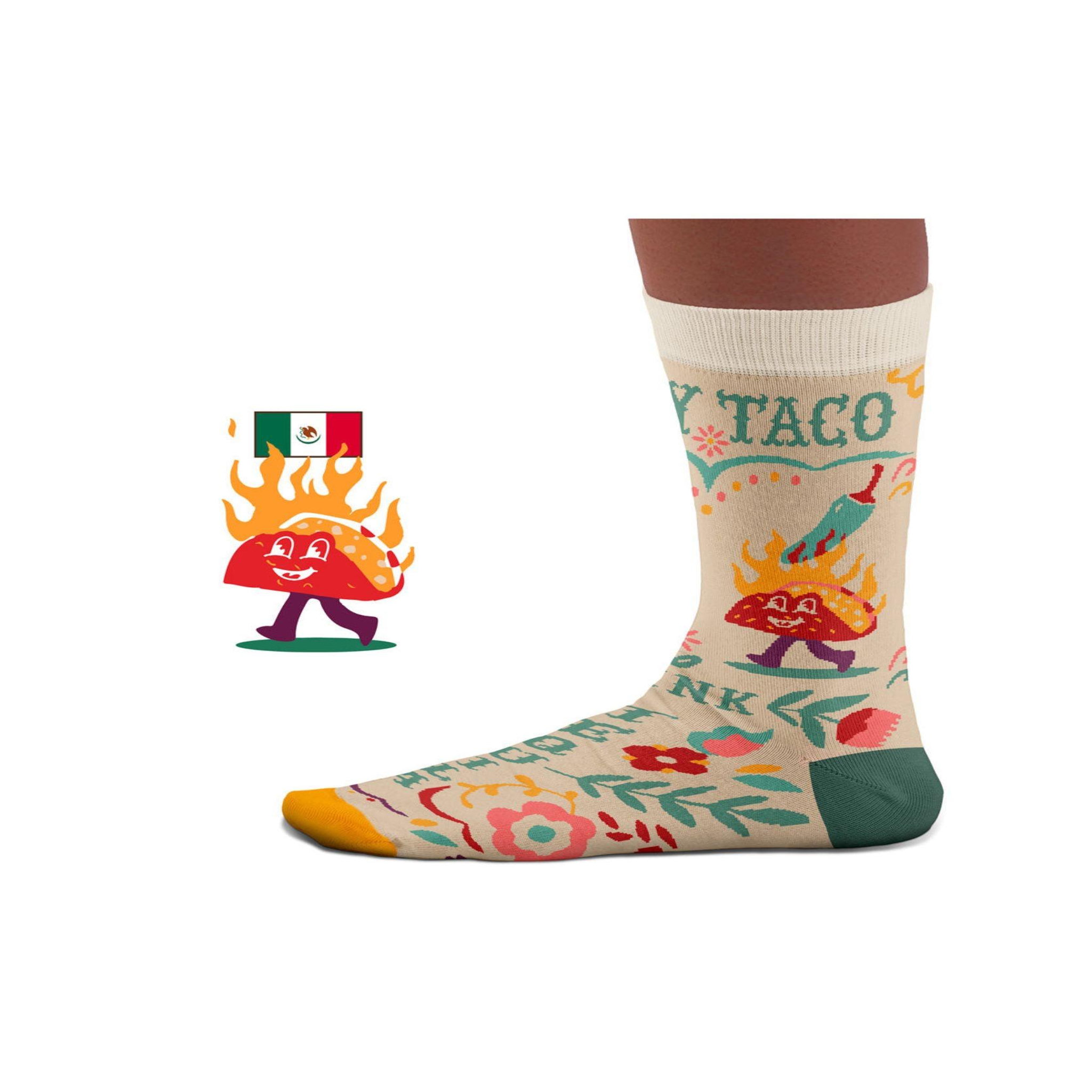 Voir la diapositive 3 : SOCK AFFAIRS Chaussettes tacos mexicains