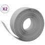 Voir la diapositive 2 : VIDAXL Bordures de jardin 2 pcs gris 10 m 20 cm polyethylene