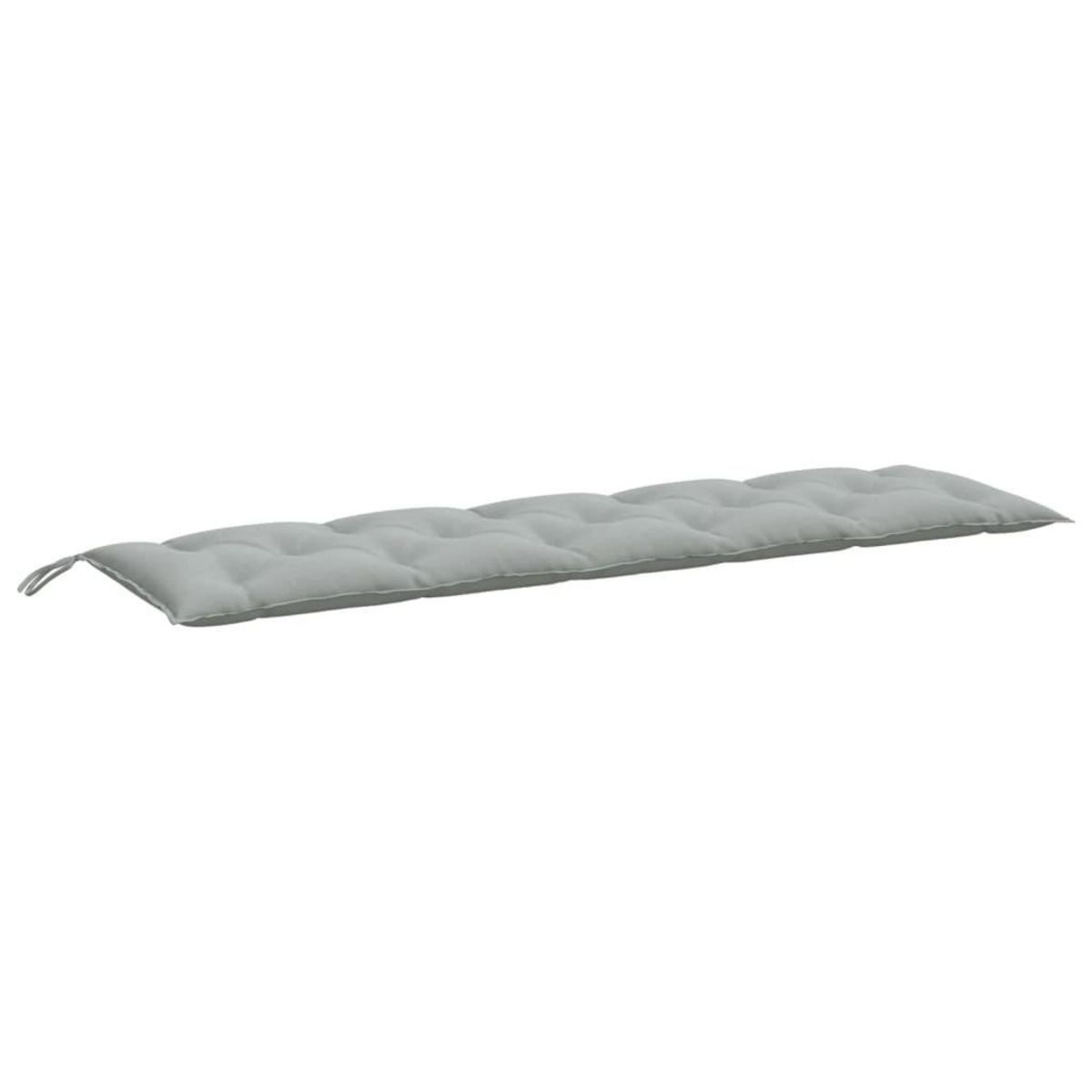 VIDAXL Coussins de banc de jardin lot de 2 gris clair melange tissu