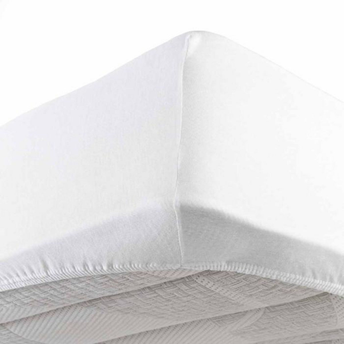 Paris Prix Drap Housse  Jersy  90x190cm Blanc