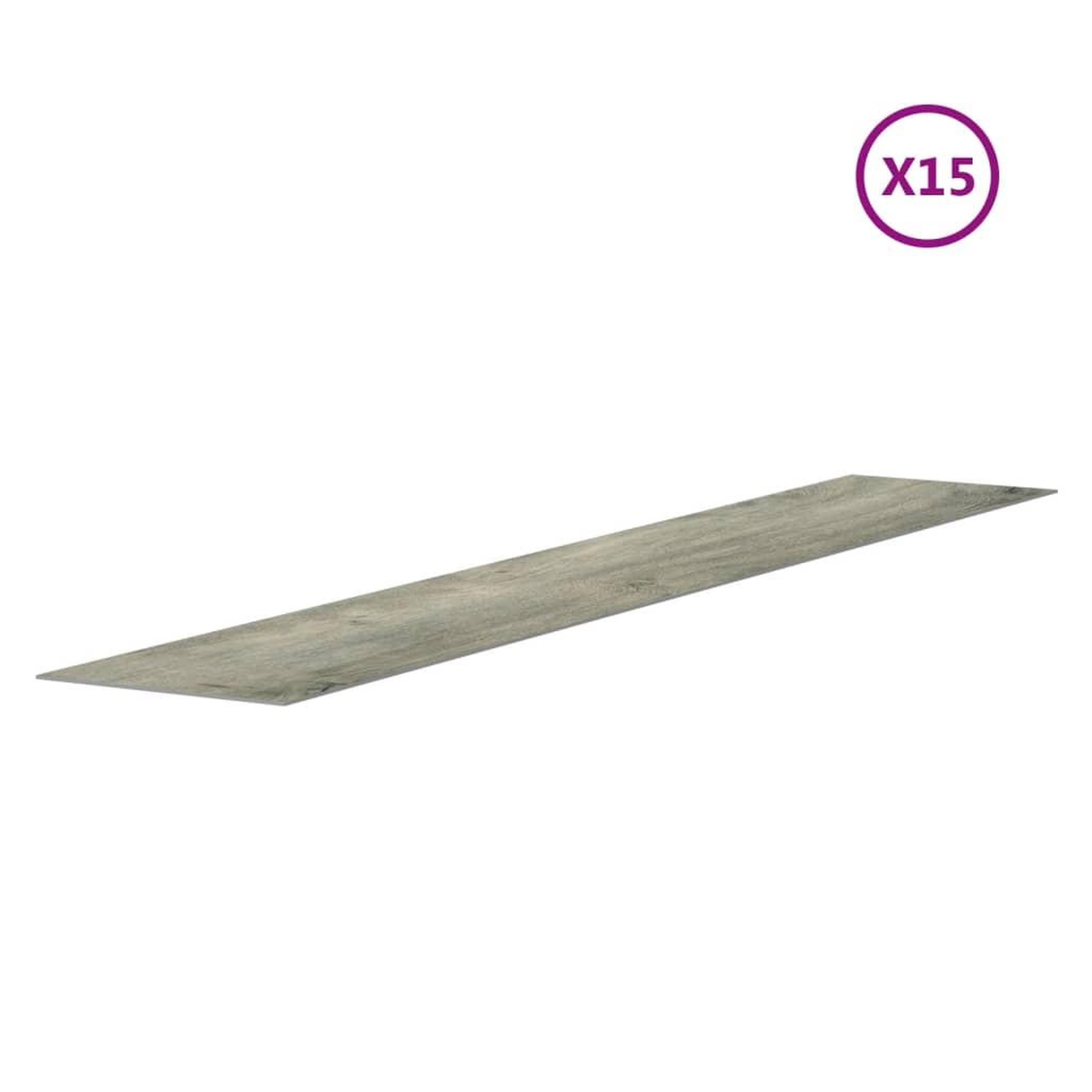 Voir la diapositive 5 : VIDAXL Panneaux muraux 15 pc gris pvc
