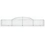 Voir la diapositive 4 : VIDAXL Paniers a gabions arques 3 pcs 300x50x40/60 cm fer galvanise