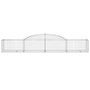Voir la diapositive 4 : VIDAXL Paniers a gabions arques 3 pcs 300x50x40/60 cm fer galvanise
