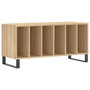 Voir la diapositive 2 : VIDAXL Armoire a disques chene sonoma 100x38x48 cm bois d'ingenierie