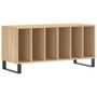 Voir la diapositive 2 : VIDAXL Armoire a disques chene sonoma 100x38x48 cm bois d'ingenierie