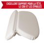 Voir la diapositive 5 : VIVEZEN Coussin, oreiller de bain avec ventouses pour baignoire, Spa, Jacuzzi - Blanc