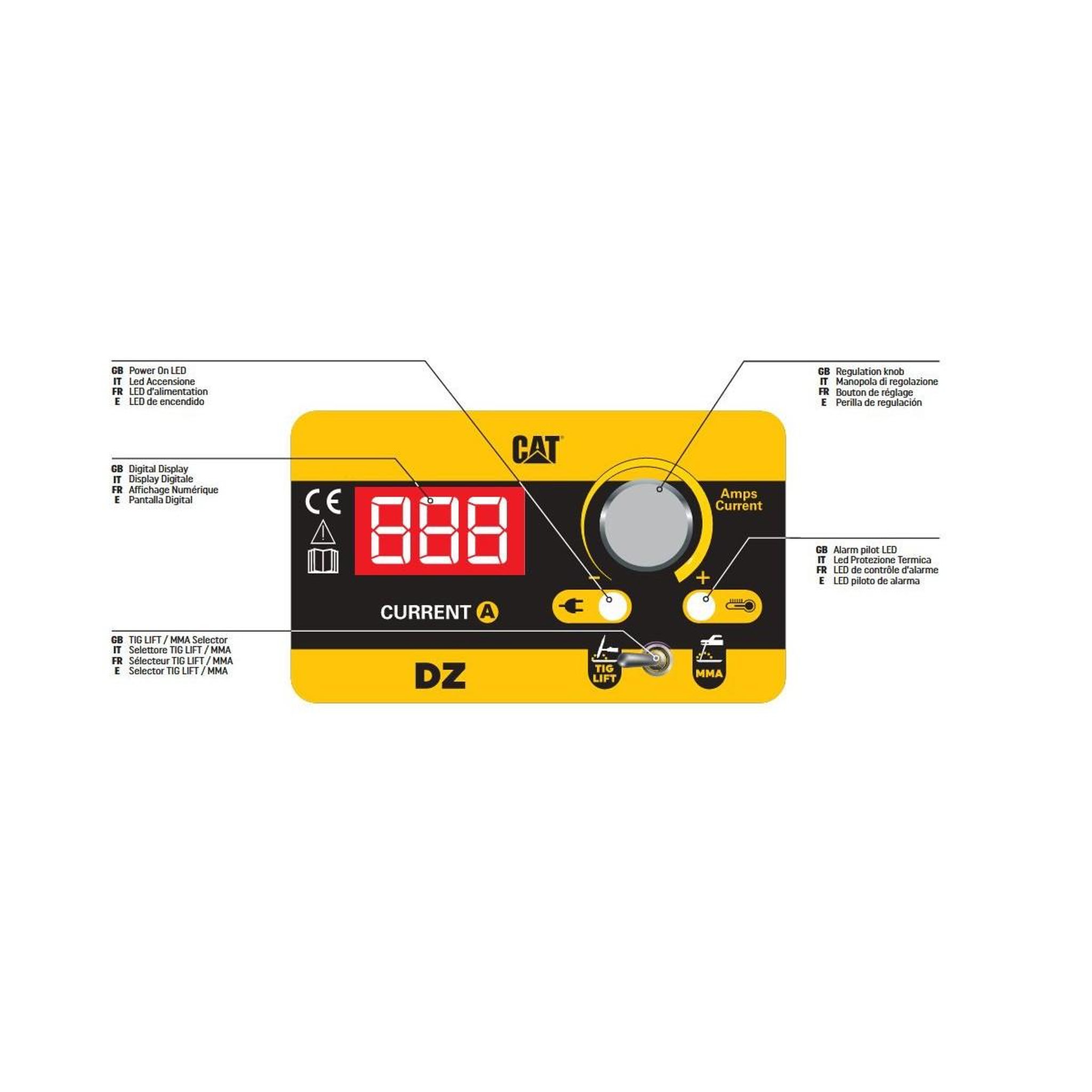 Voir la diapositive 6 : caterpillar Poste à souder inverter 160 ampères mma electrodes basiques rutiles inox fonte et cellulosiques professionnel cat