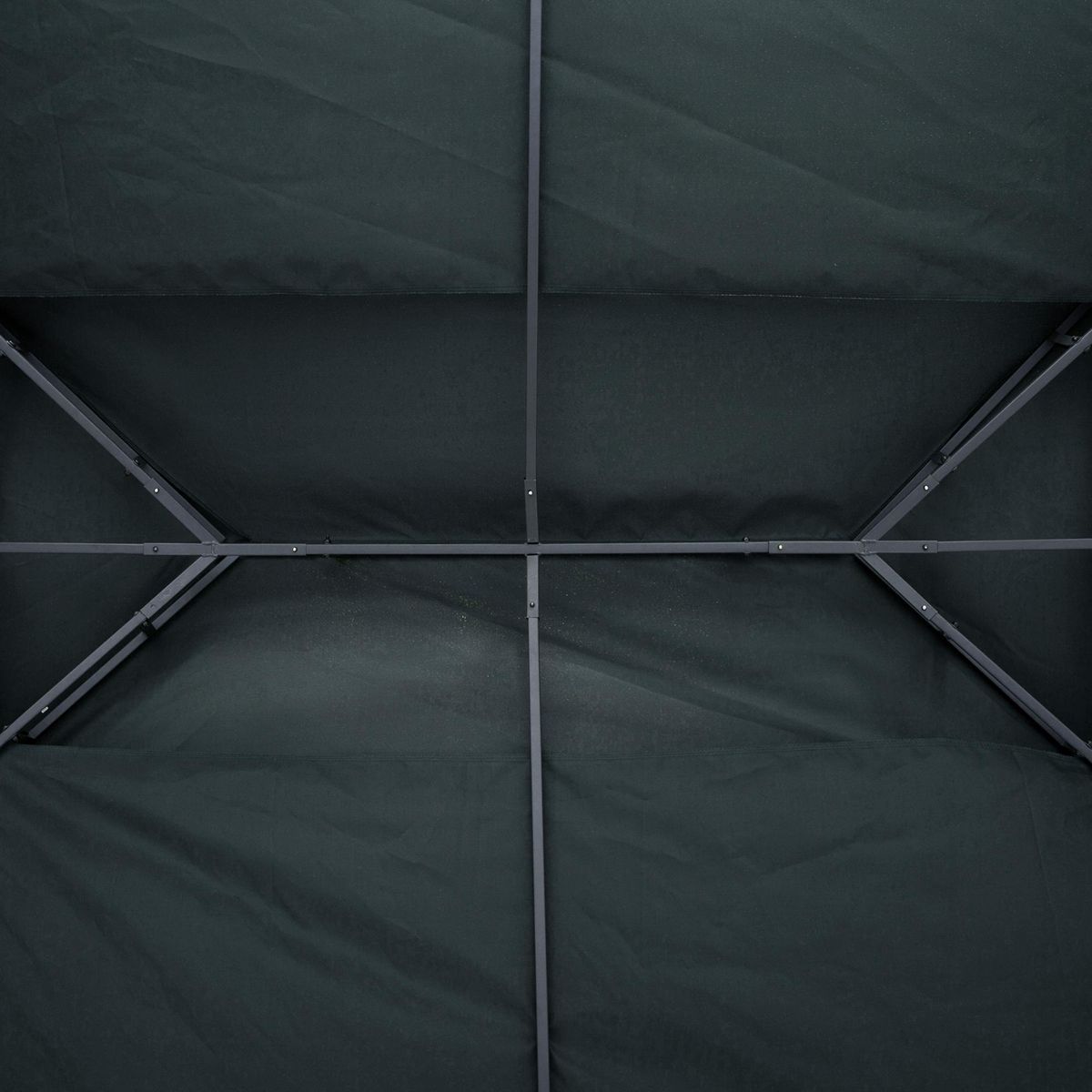 OUTSUNNY Toile de rechange pour pavillon tonnelle tente 3 x 4 m polyester haute densité 180 g/m² gris foncé
