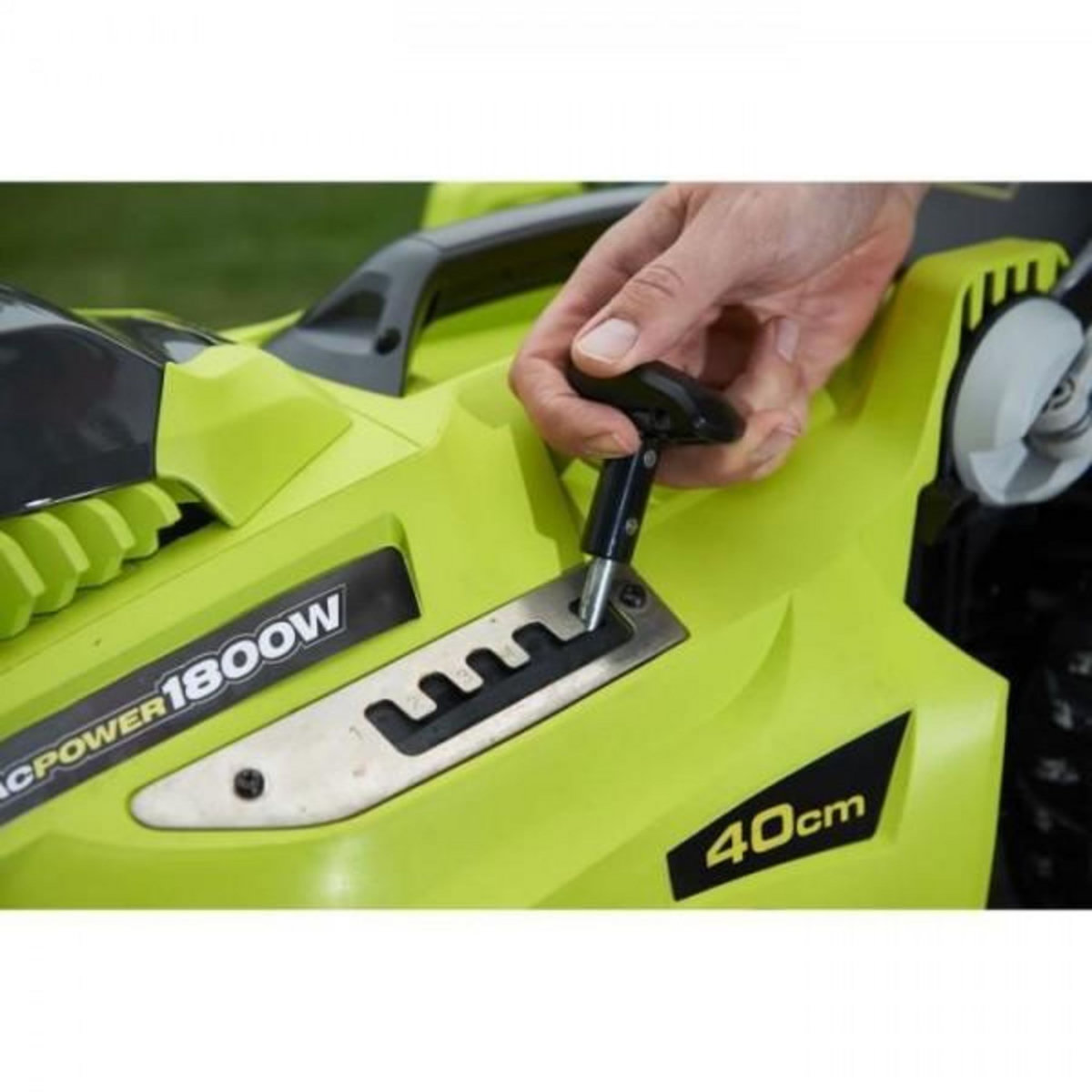 Ryobi Tondeuse a Gazon RYOBI -   1800 W - Ø coupe 40 cm - ramassage et mulching - double poignée Vertebrae™ - RLM18E40H