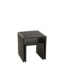 Voir la diapositive 4 : Paris Prix Lot de 2 Tables Basses en Bois  Teck  50cm Noir