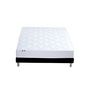 Voir la diapositive 2 : Ensemble literie matelas ressorts ensachés 20cm + sommier tapissier noir 140x190 cm ASTRE