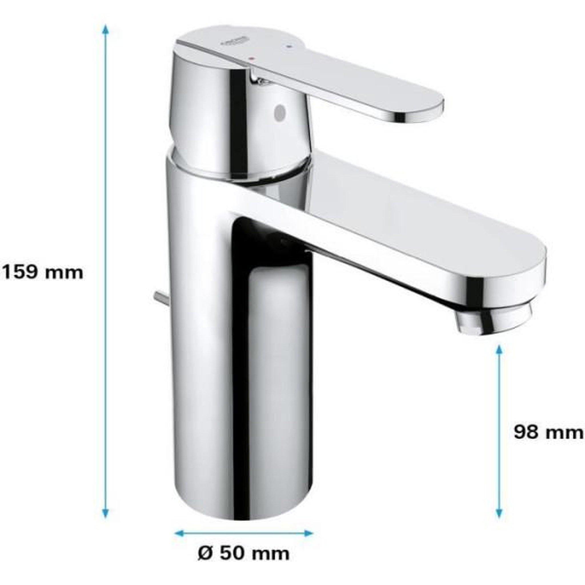 Voir la diapositive 3 : Grohe Grohe robinet de salle de bains lavabo get, tirette de vidage, bonde incluse, robinet mousseur économie d'eau, taille m, 234540