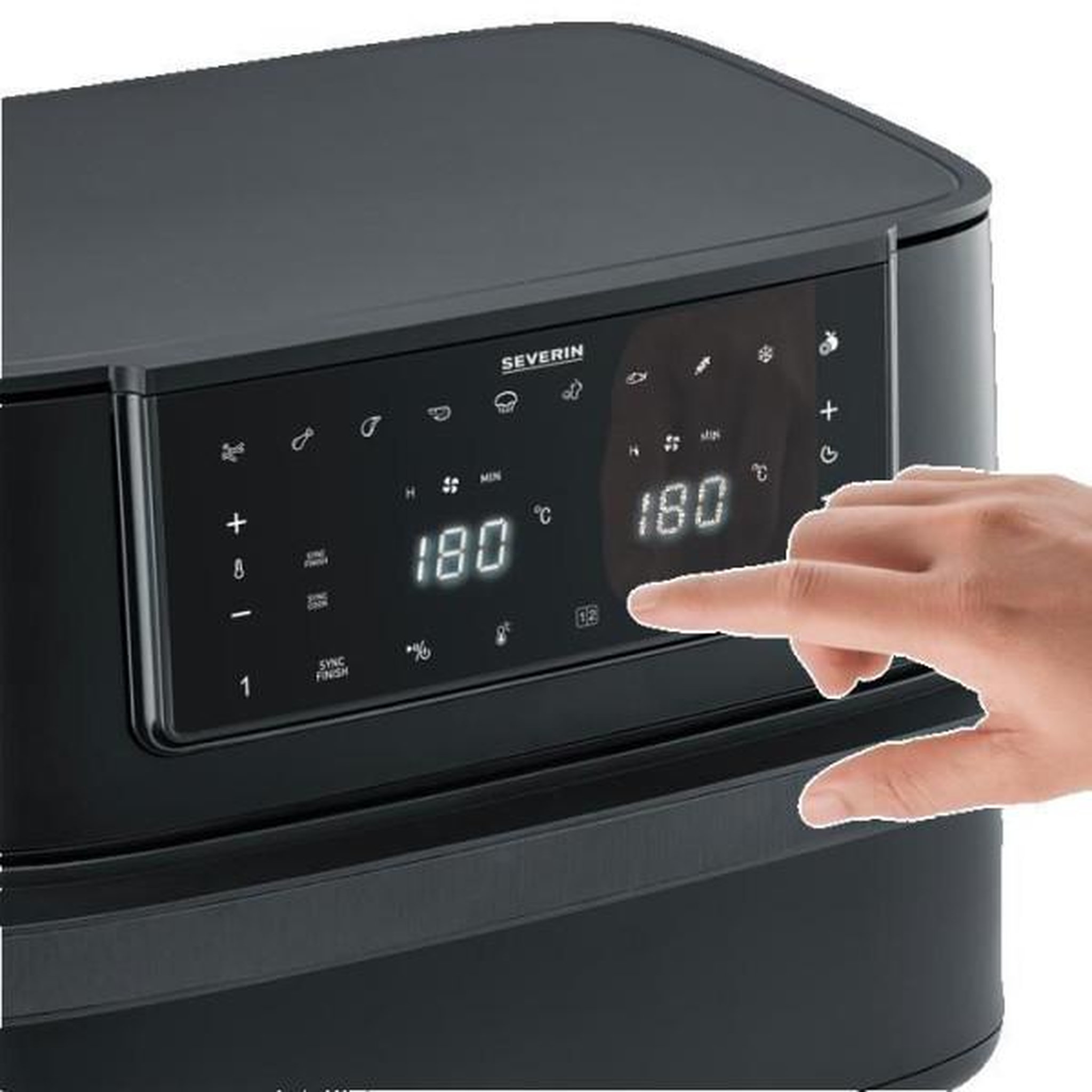 Voir la diapositive 6 : SEVERIN Friteuse à air chaud 9l 2600w noir - FR2490