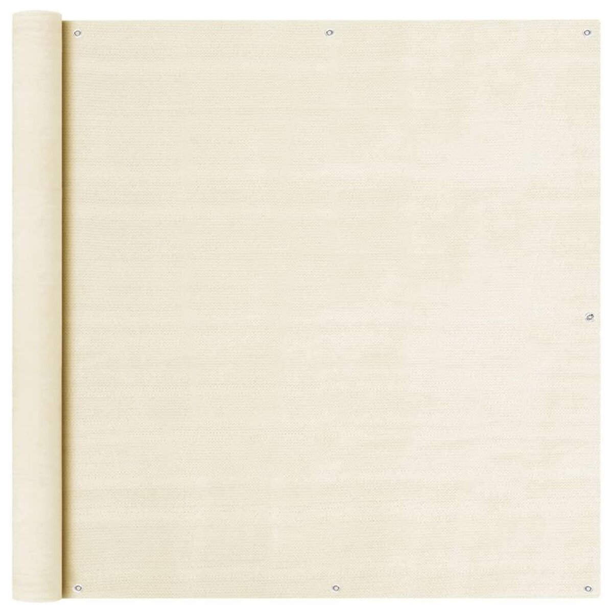 VIDAXL Ecran de balcon Creme 120x500 cm PEHD