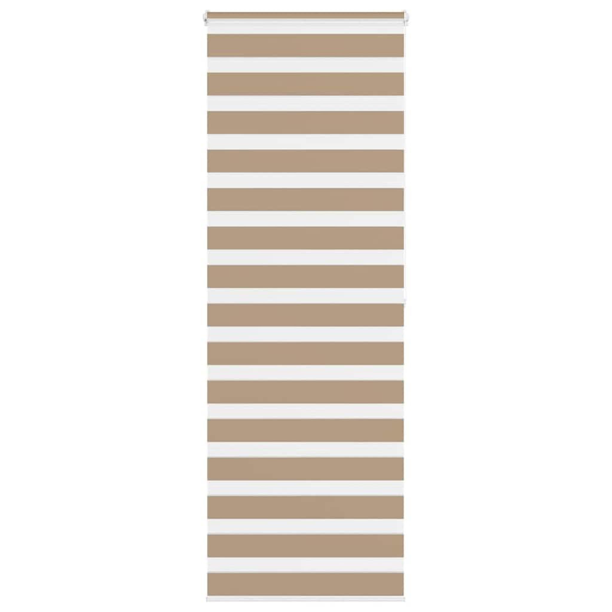 VIDAXL Store zebre marron sable largeur du tissu 70,9 cm polyester