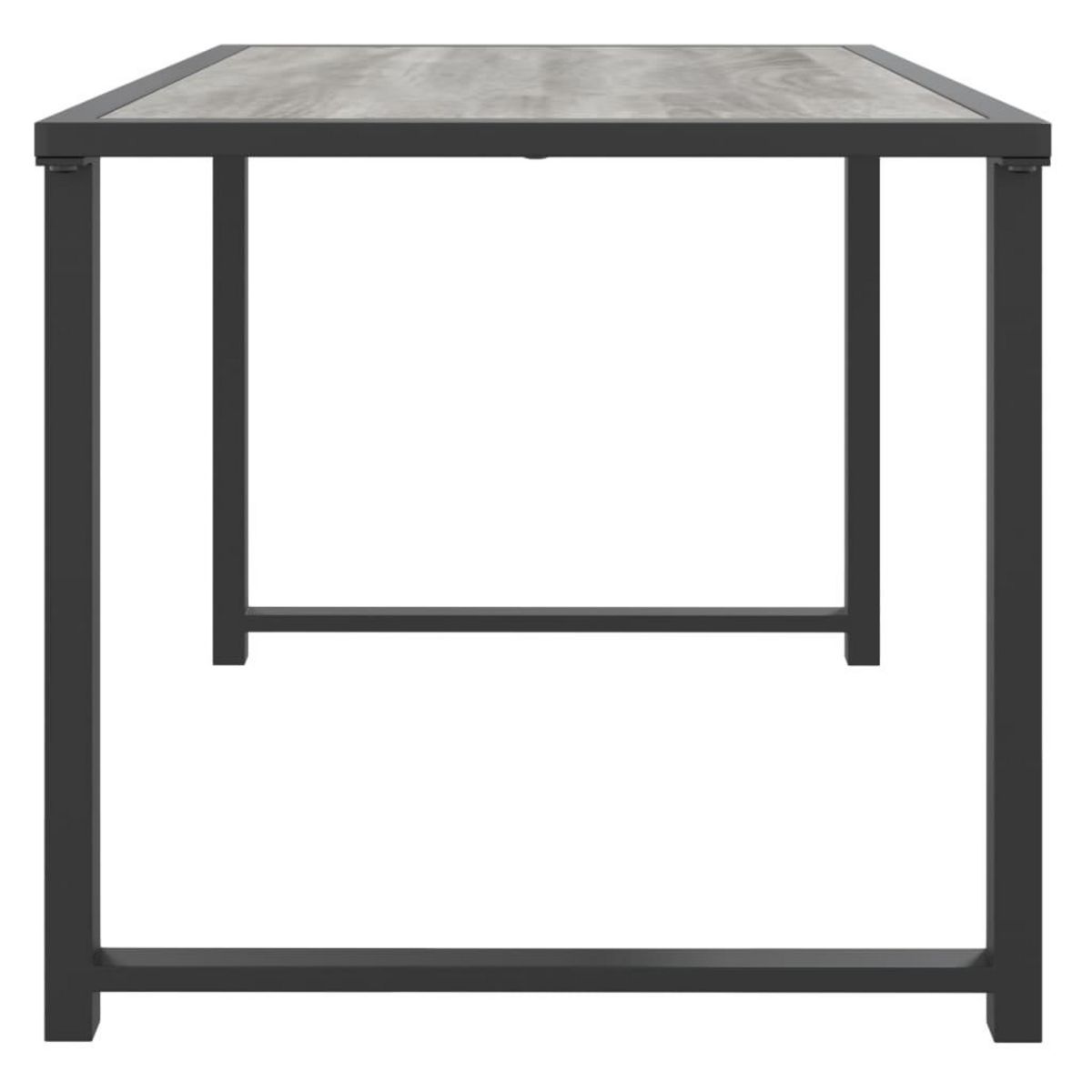 VIDAXL Table de jardin anthracite 55x40x37 cm acier
