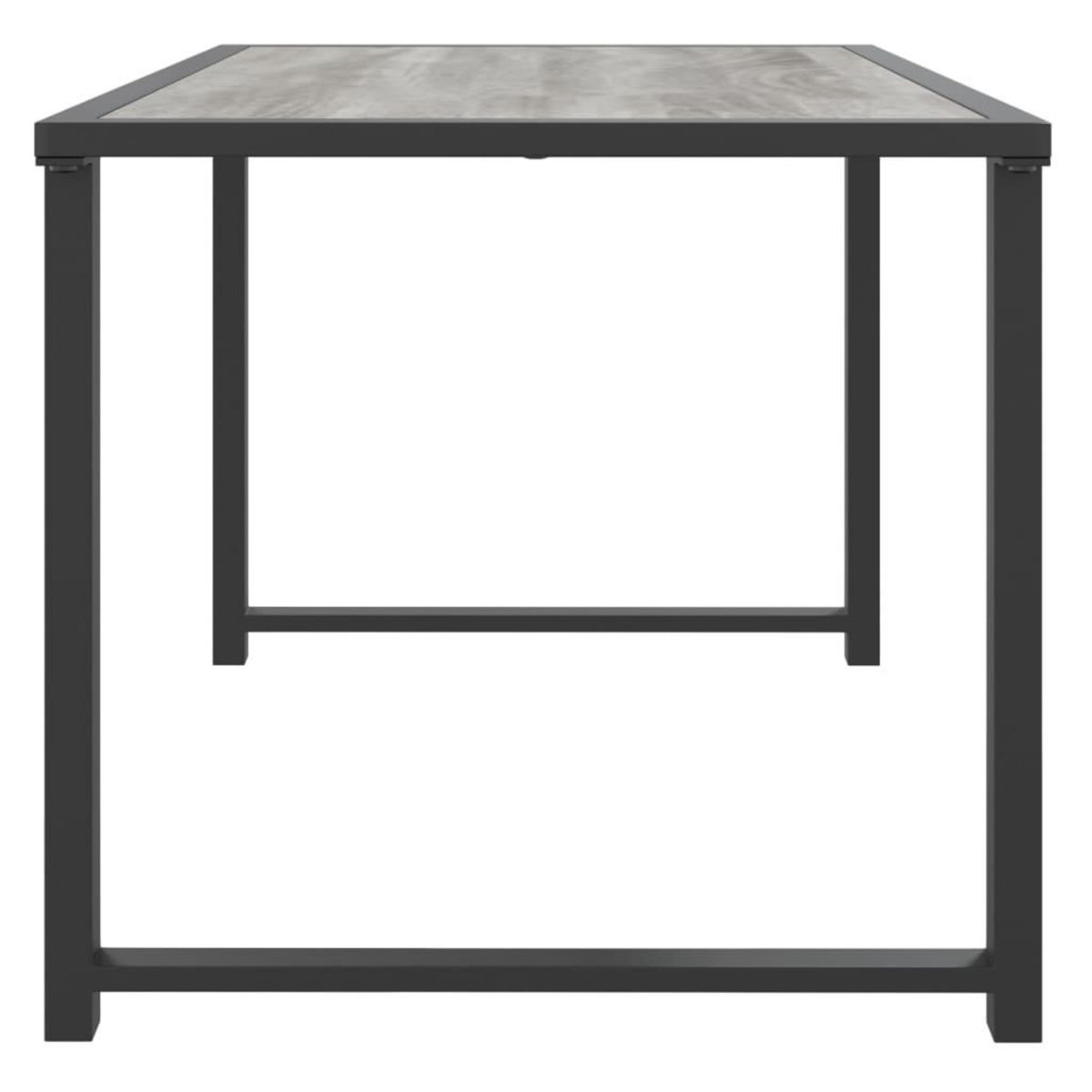 VIDAXL Table de jardin anthracite 55x40x37 cm acier