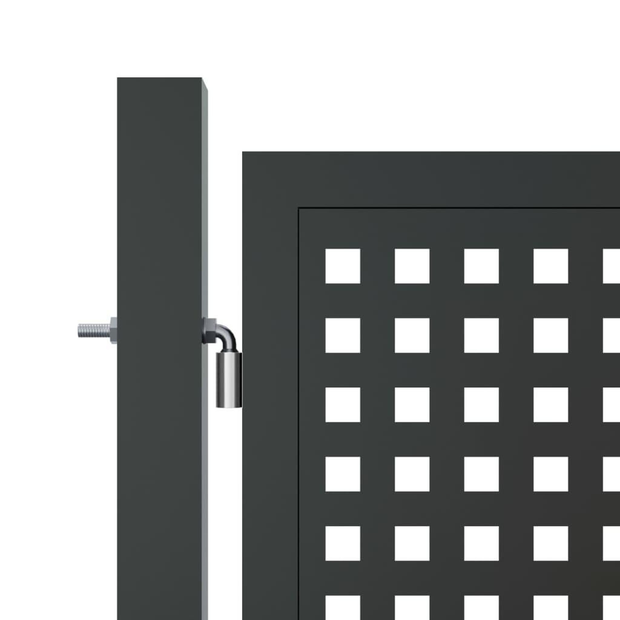 Voir la diapositive 4 : VIDAXL Portail de jardin anthracite 300 x 200 cm acier