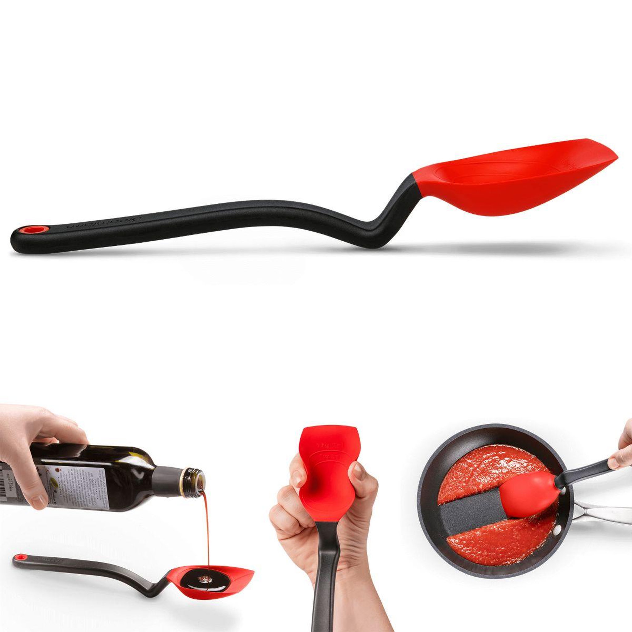Voir la diapositive 2 : Dreamfarm Spatule silicone rouge