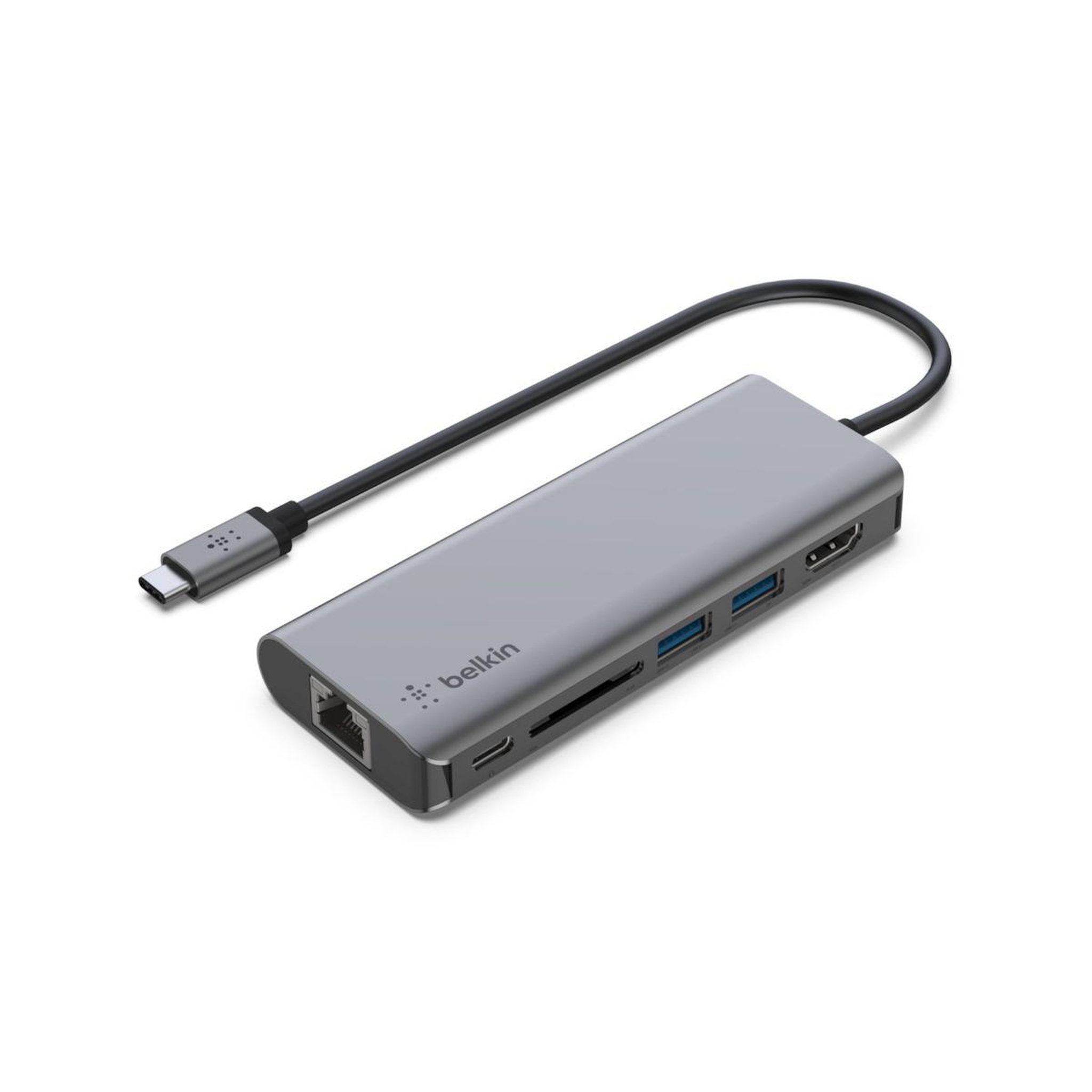 Voir la diapositive 4 : Belkin Hub usb c usb-c /multiports 6 en 1
