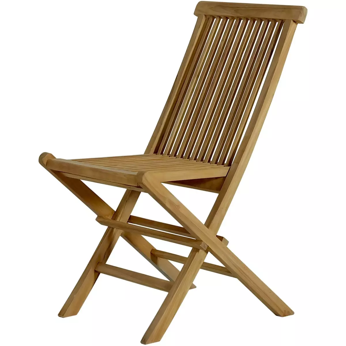 GIvex Chaise pliante de jardin - Teck - DENPASAR