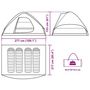 Voir la diapositive 6 : VIDAXL Tente de camping a dome 4 personnes camouflage impermeable
