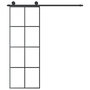 Voir la diapositive 3 : VIDAXL Porte coulissante avec kit de quincaillerie 76x205 cm Verre ESG