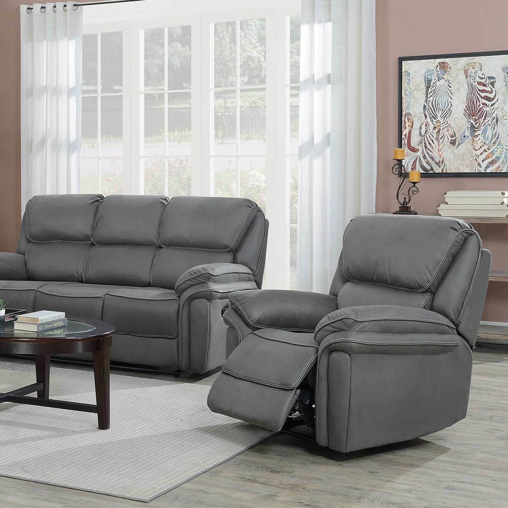 Voir la diapositive 6 : Paris Prix Fauteuil de relaxation  saranda  99cm gris