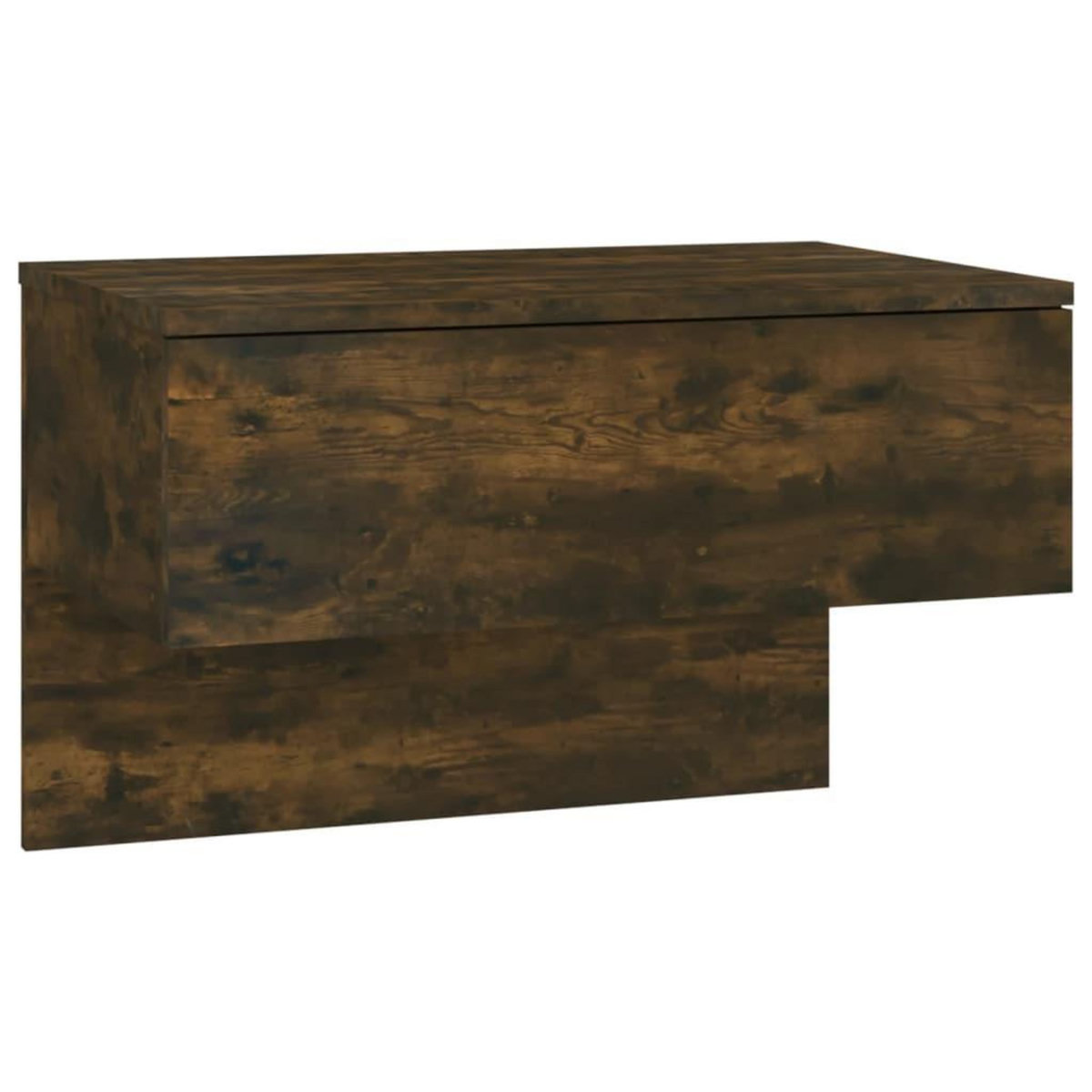 VIDAXL Tables de chevet murales 2 pcs Chene fume