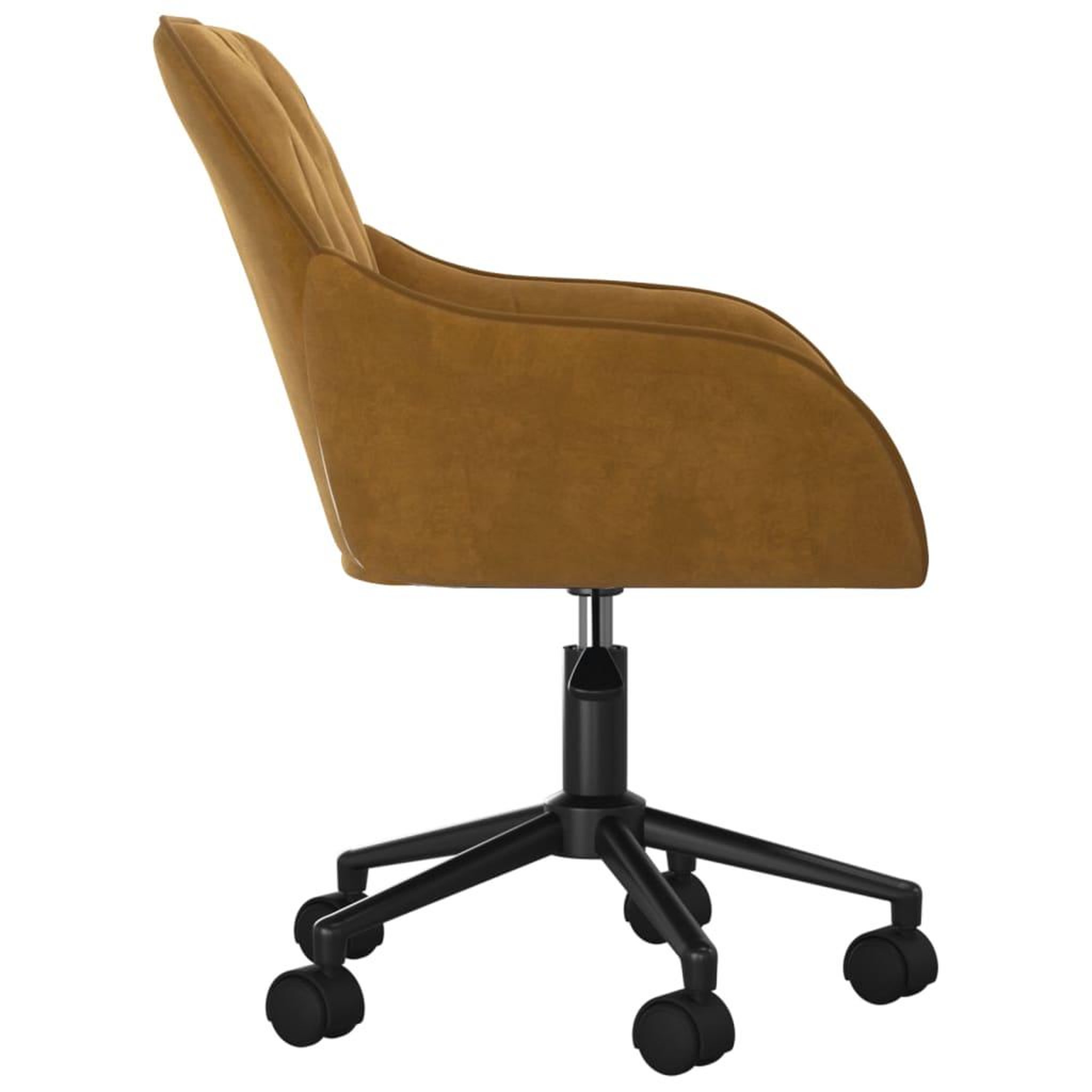 Voir la diapositive 5 : VIDAXL Chaises pivotantes a manger lot de 2 Marron Velours