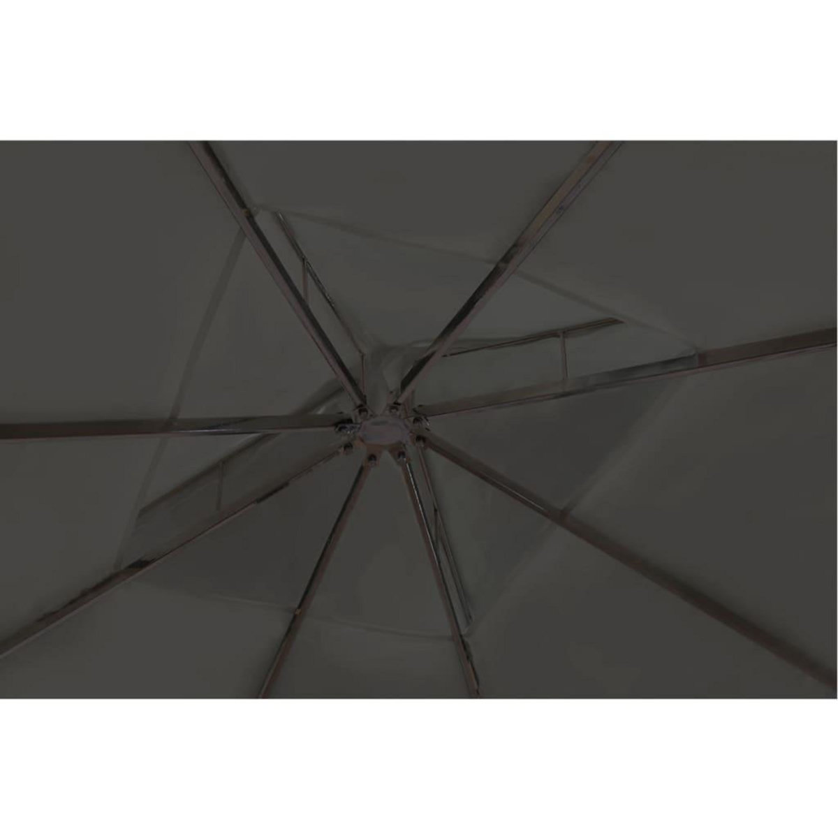 VIDAXL Tonnelle avec toit 3x4 m Gris fonce