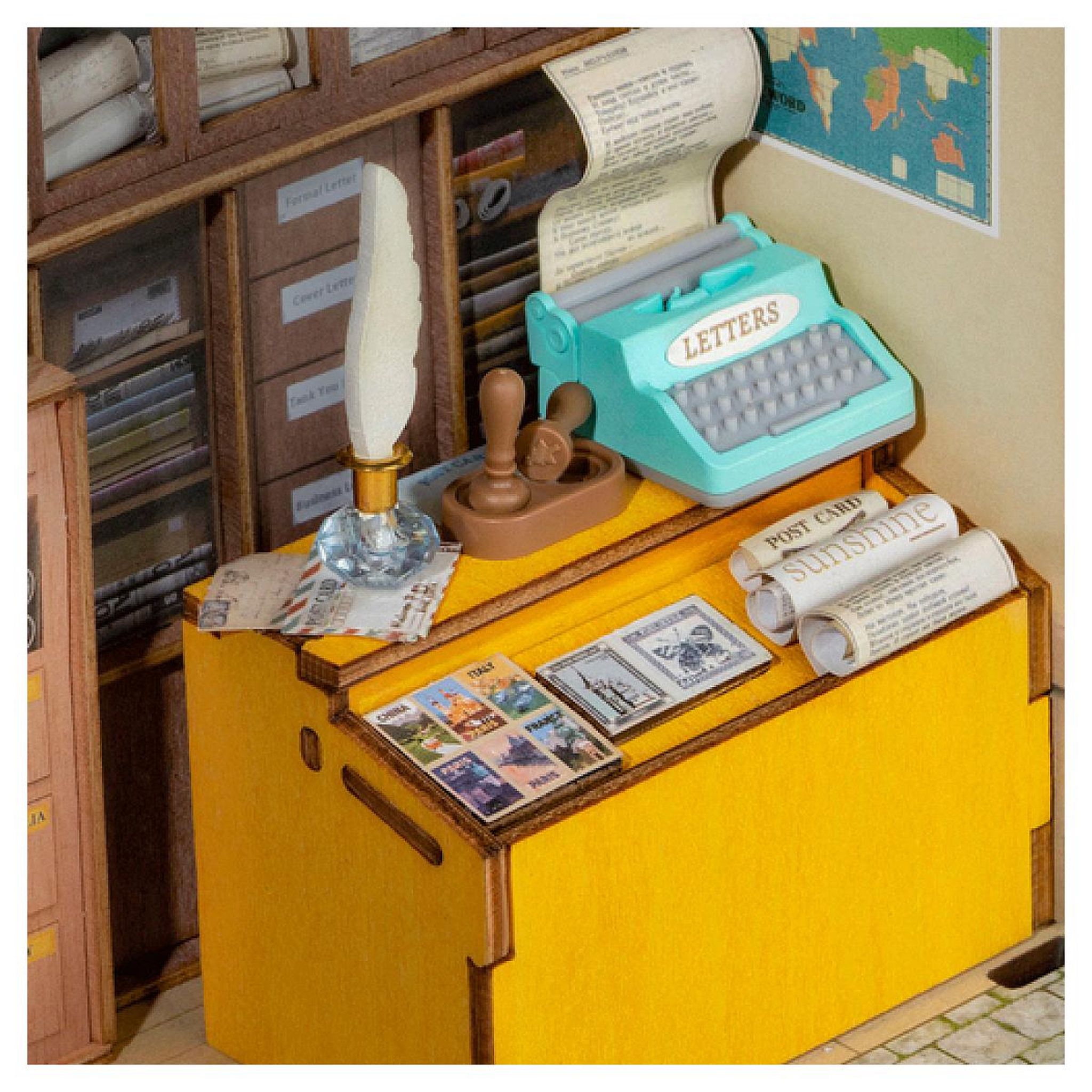 Voir la diapositive 6 : ROBOTIME Maison miniature DIY Century post office