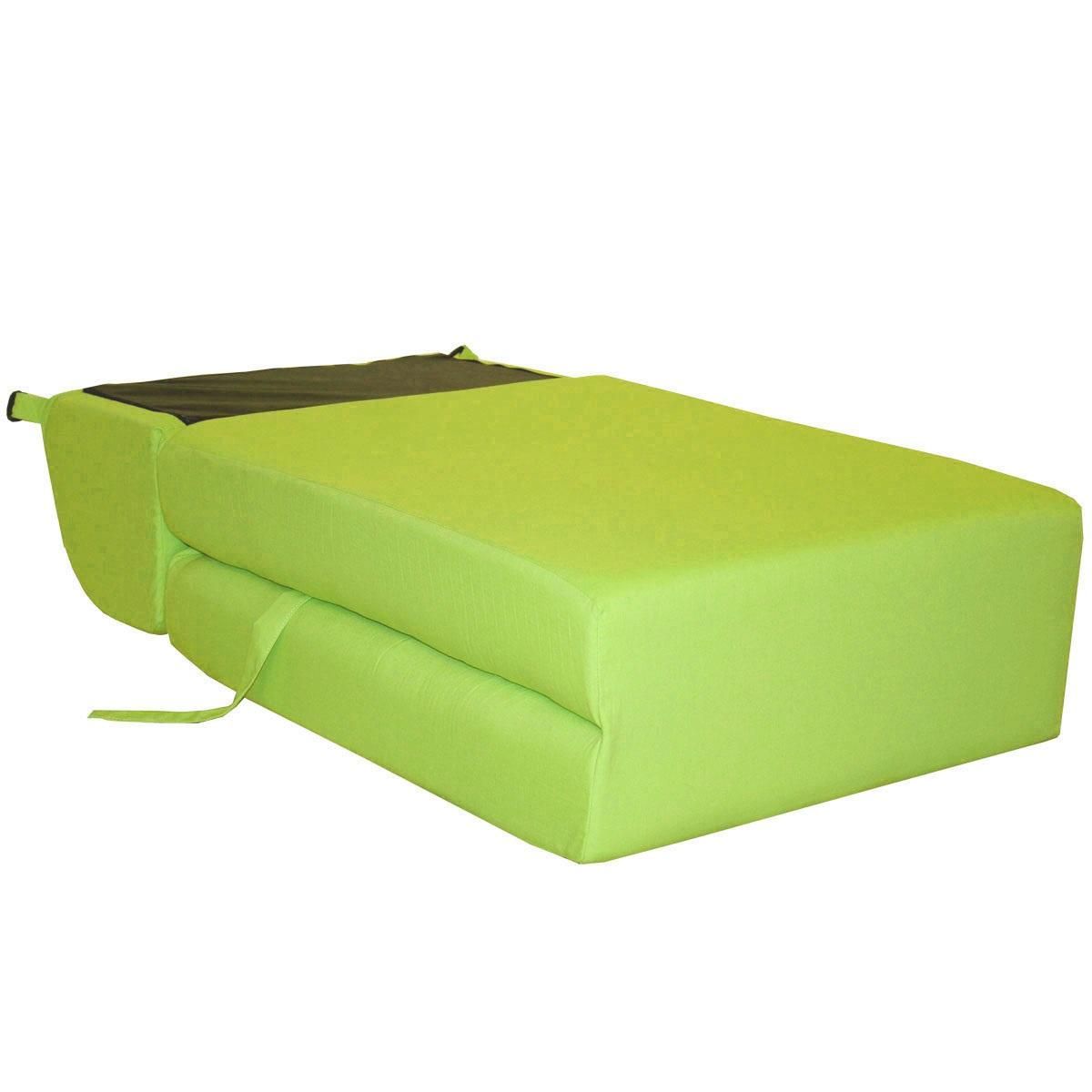 Chauffeuse convertible 1 place en tissu uni CHAPI