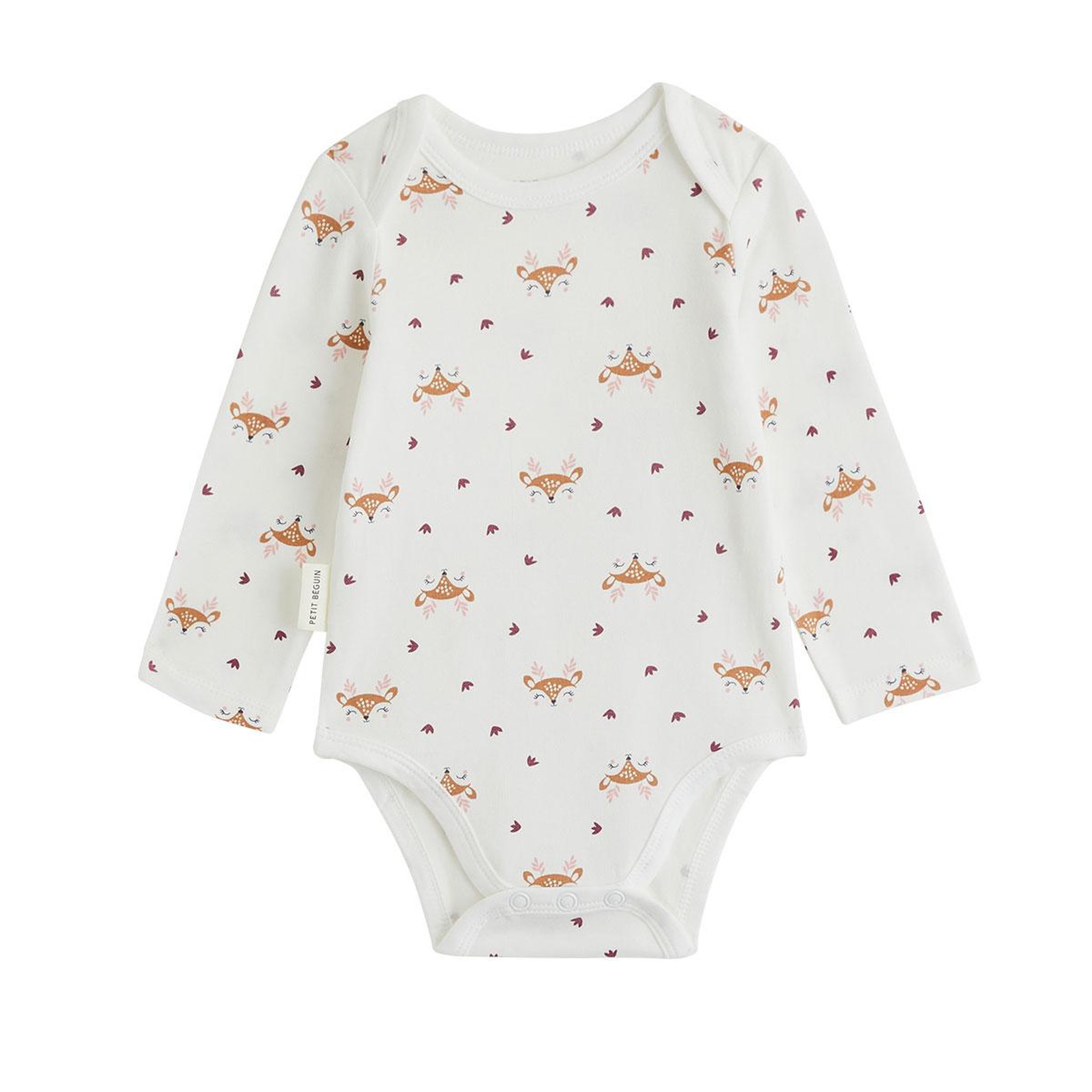 Voir la diapositive 2 : PETIT BEGUIN Lot de 2 bodies bébé manches longues Cléo