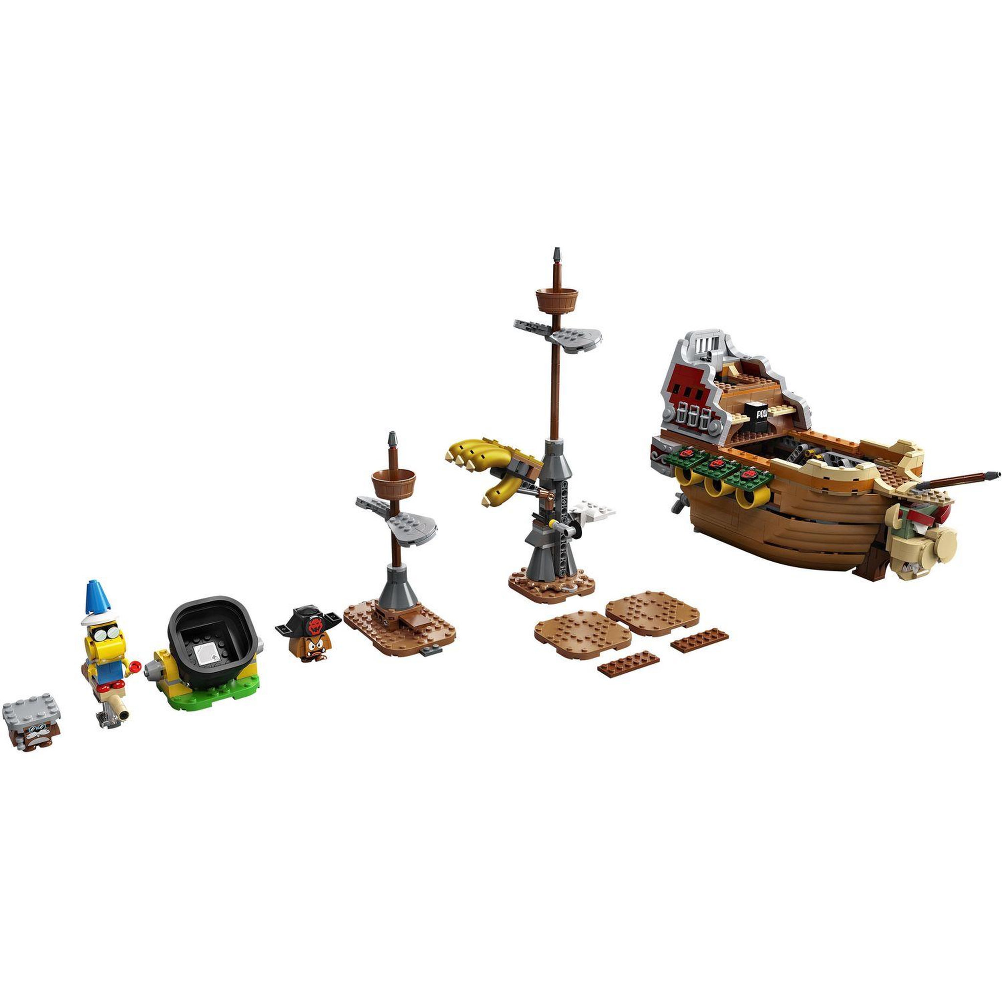 Voir la diapositive 2 : LEGO Super Mario 71391 Ensemble d'Extension La Forteresse Volante de Bowser Jouet