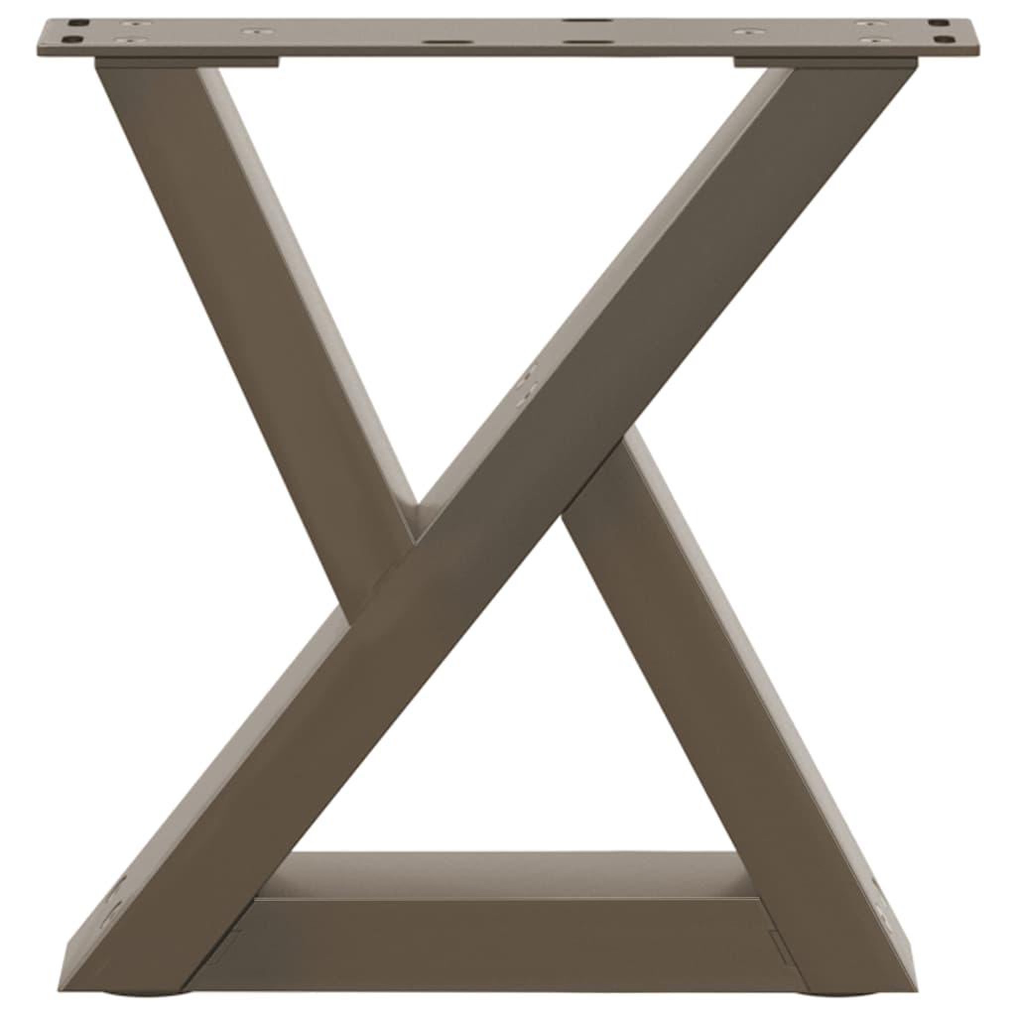 Voir la diapositive 5 : VIDAXL Pieds de table basse 2 pcs acier naturel 30x(30-31,3) cm acier
