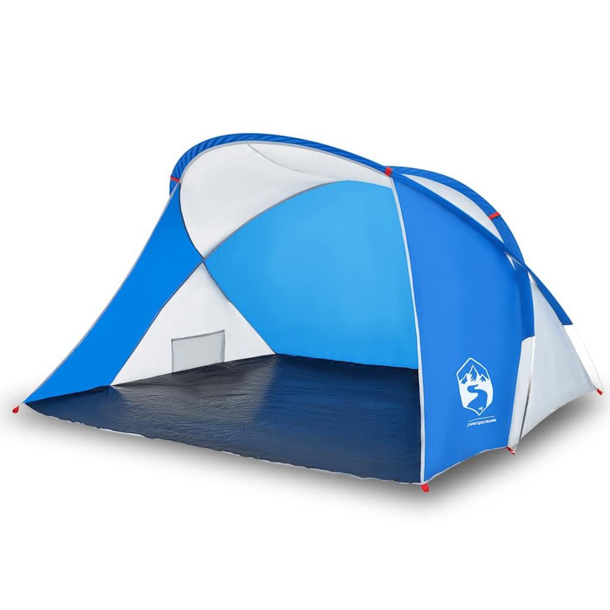 VIDAXL Tente de plage 2 personnes bleu azure escamotable impermeable