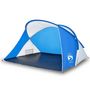 Voir la diapositive 4 : VIDAXL Tente de plage 2 personnes bleu azure escamotable impermeable
