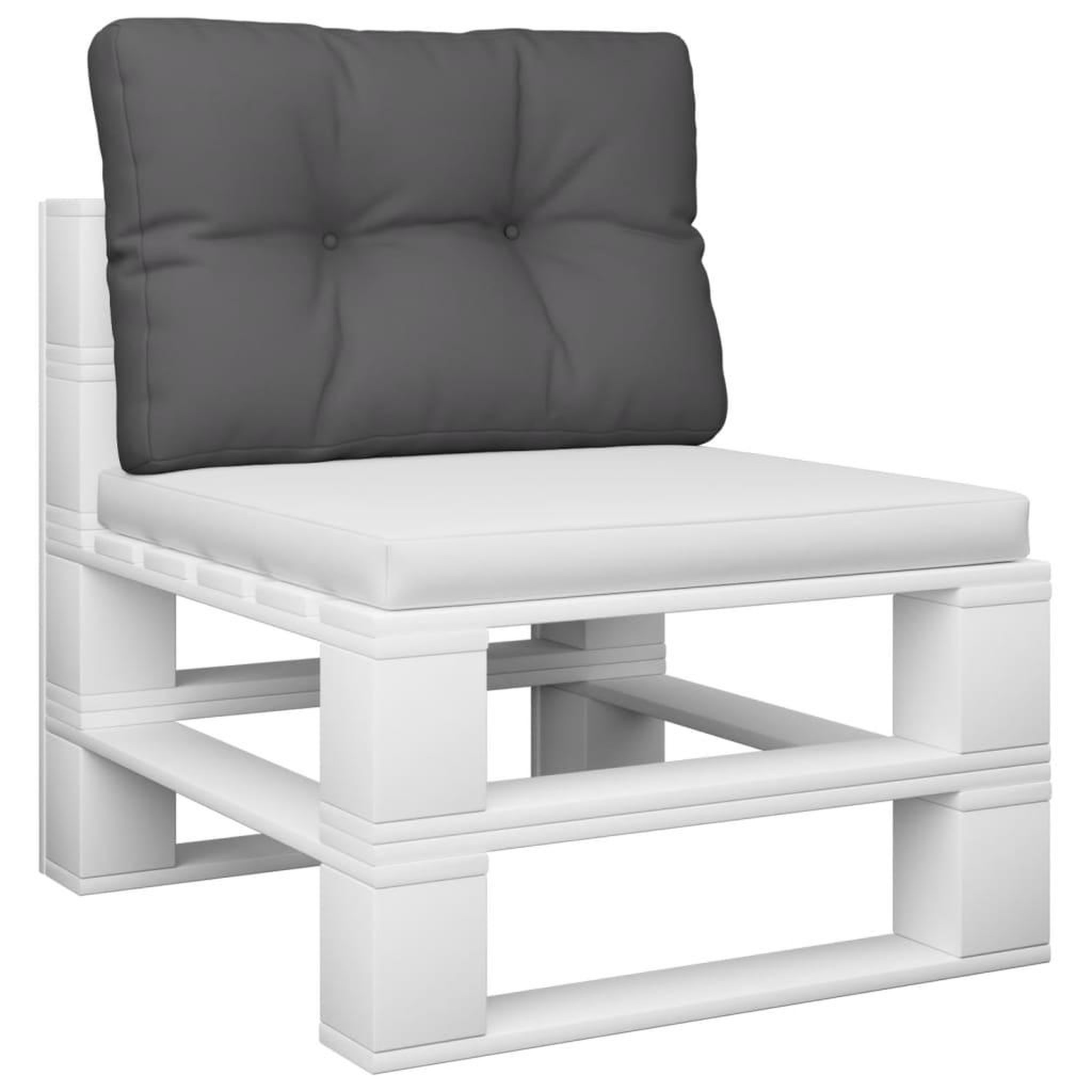 Voir la diapositive 3 : VIDAXL Coussin de palette anthracite 50x40x12 cm tissu