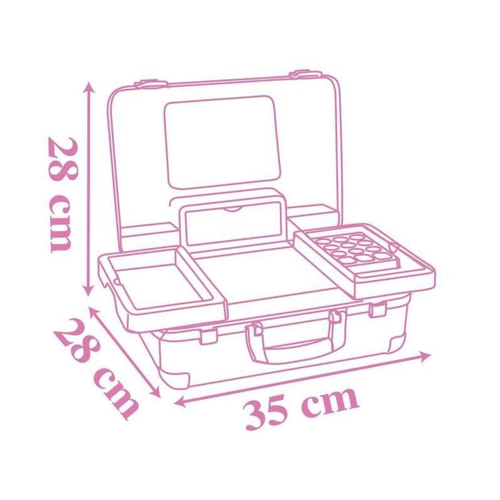 Voir la diapositive 5 : SMOBY Valise de beauté Smoby Disney Princess pastel