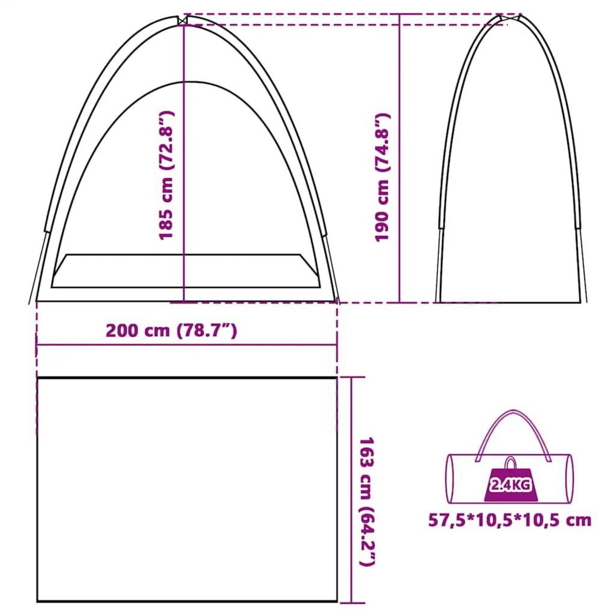 VIDAXL Tente de rangement vert impermeable