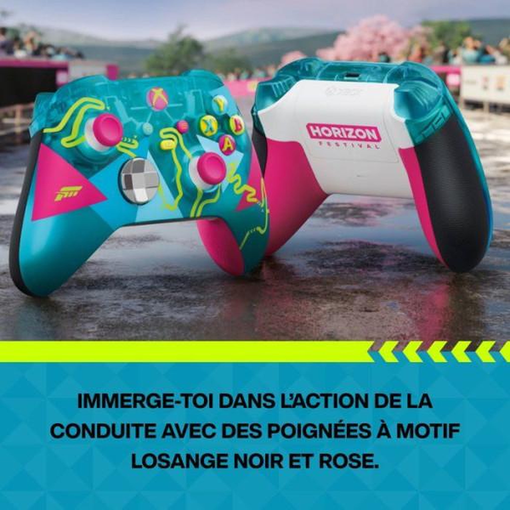 Voir la diapositive 6 : MICROSOFT Manette sans fil – Xbox – Édition limitée Forza Horizon 6 – Sans fil – Compatible Xbox Series X|S, Xbox One, PC et Clo