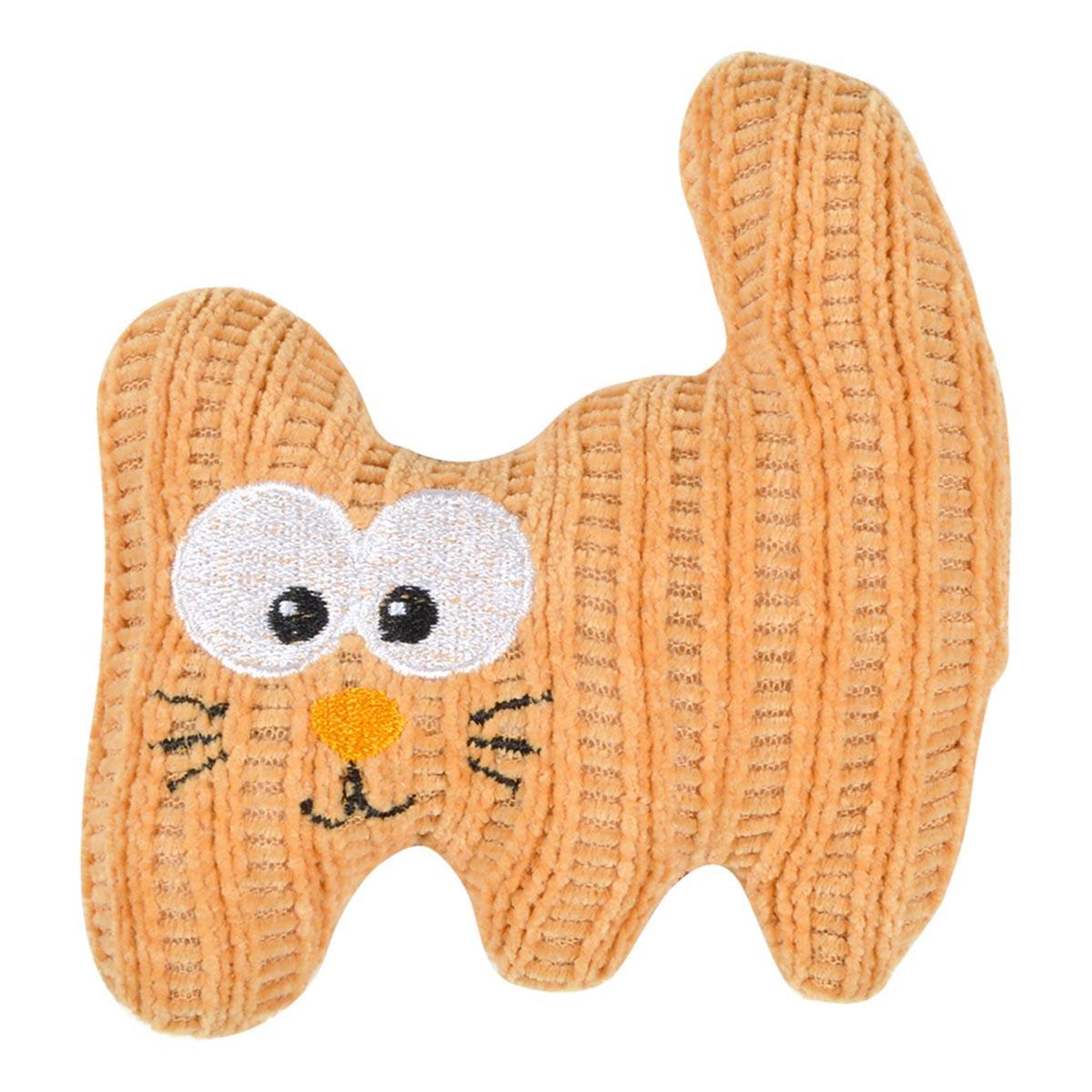 LOVE STORY Jouet peluche pour chat  boho cat  12cm moutarde