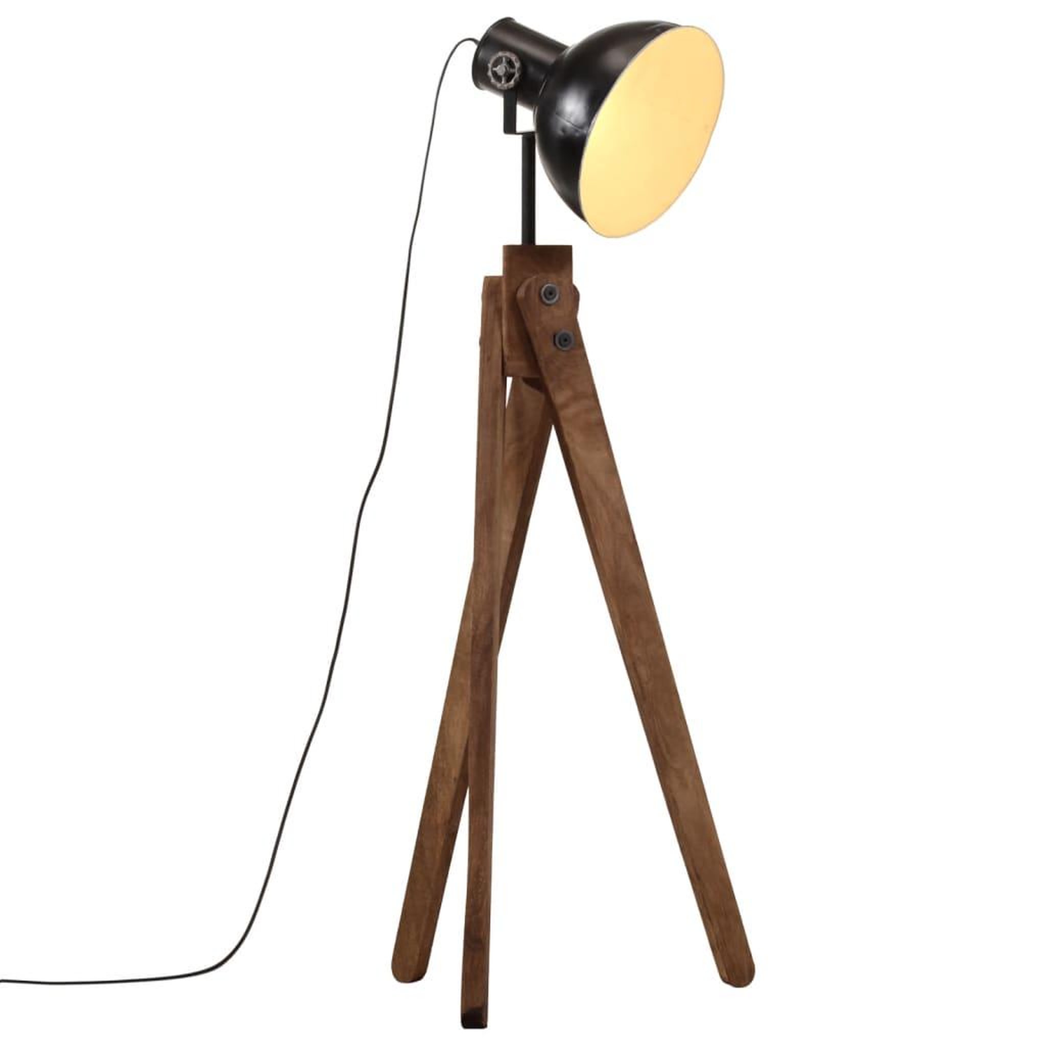 VIDAXL Lampadaire 25 W noir 45x45x120 cm E27